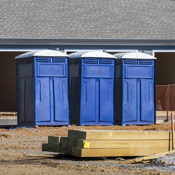 what is the expected delivery and pickup timeframe for the portable restrooms in Monroe VA